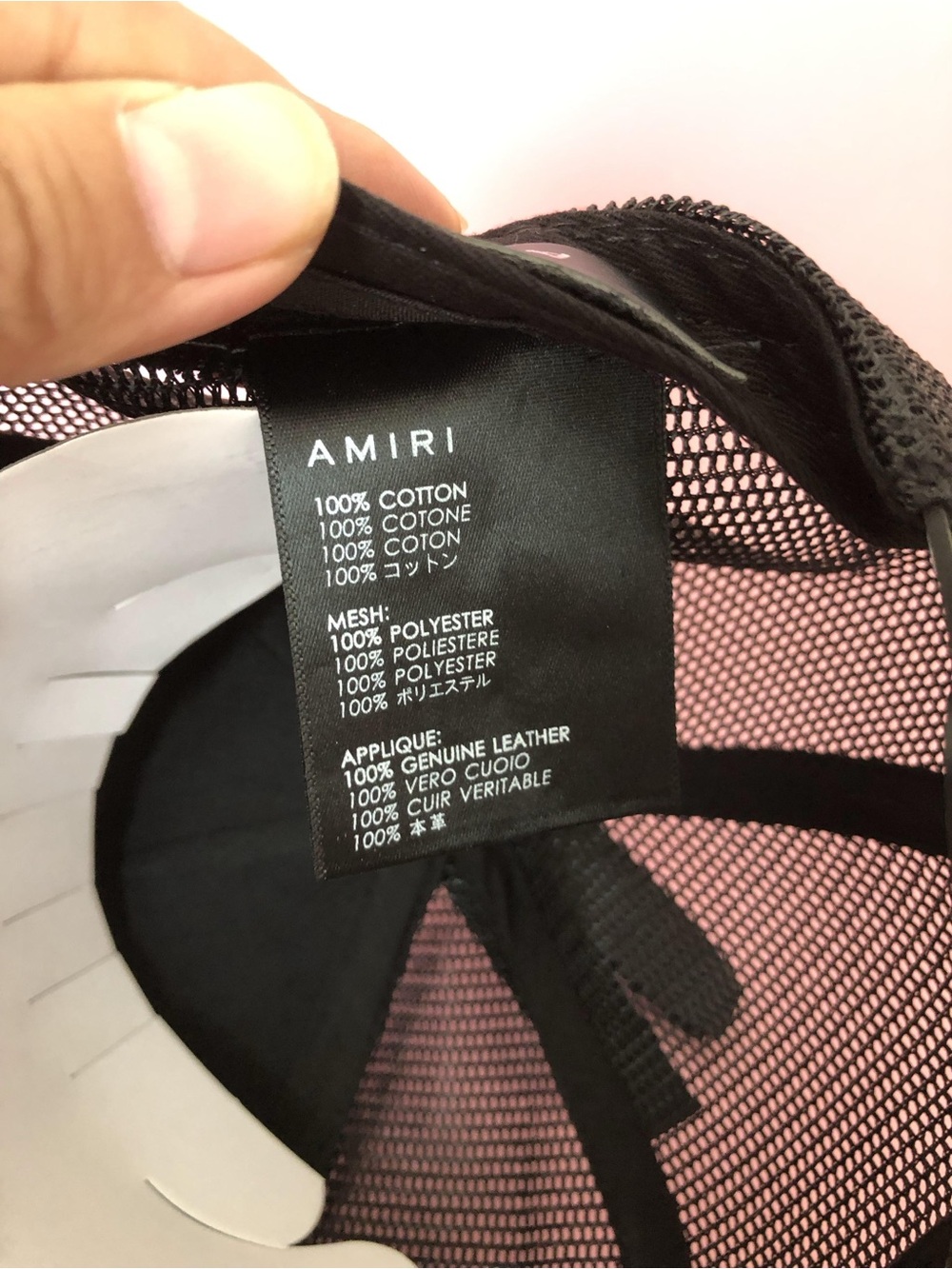 Amiri Black Trucker Hat with White Star Baseball Cap - Picture 12 of 13